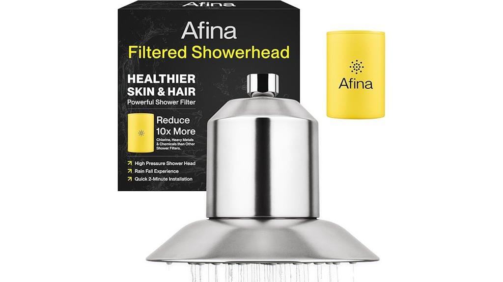 filtered shower head for hard water