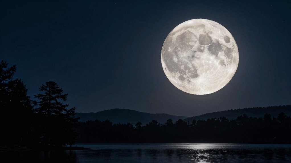 bright moonlight night photography