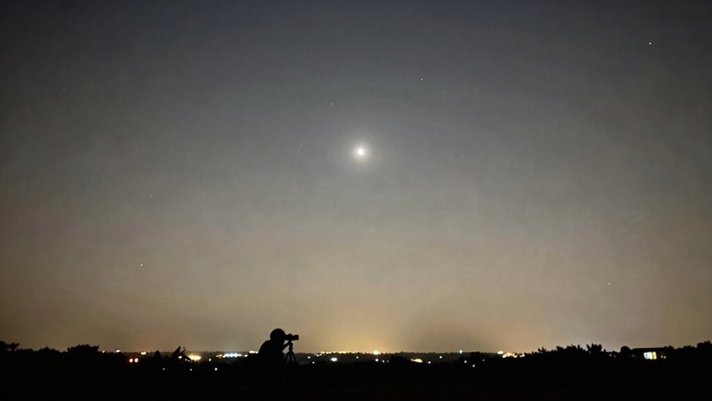 bright planets and stars