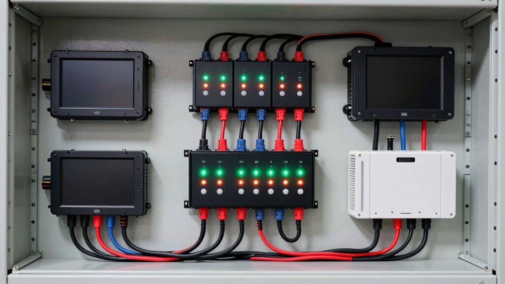 check batteries wiring load