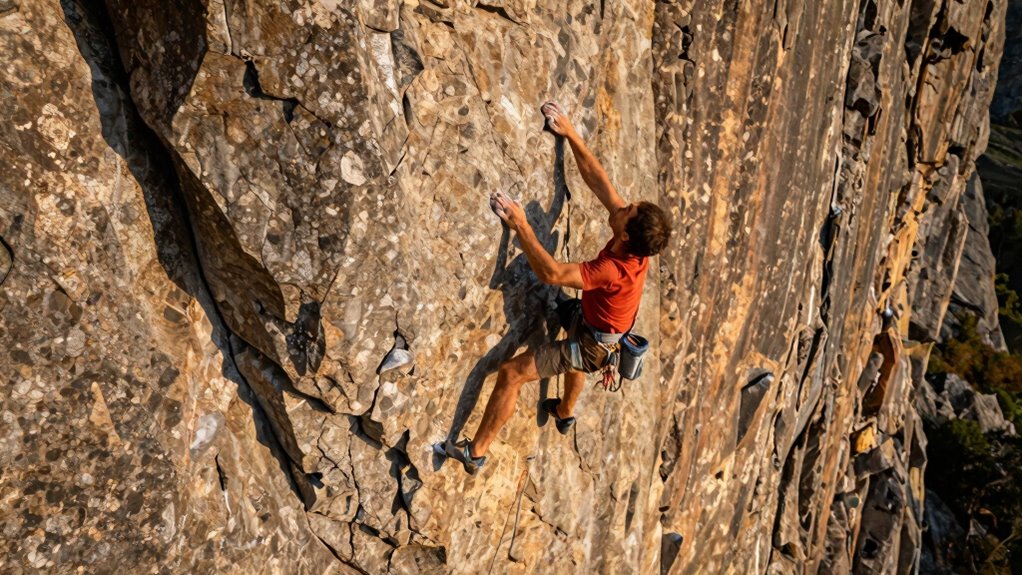 climbing without additional support