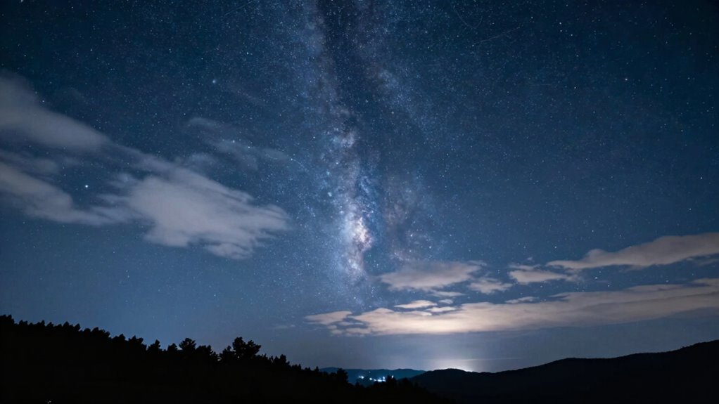 cloud cover reduces sky clarity