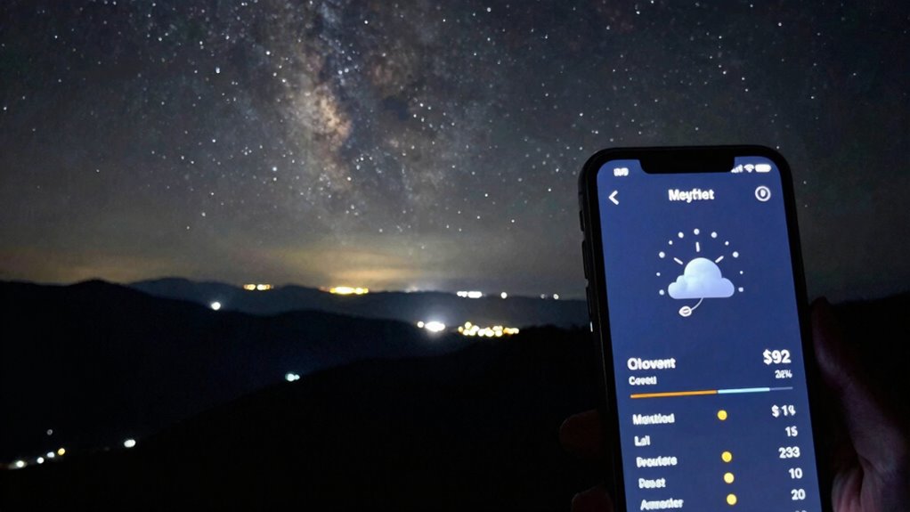 forecast data for clear skies