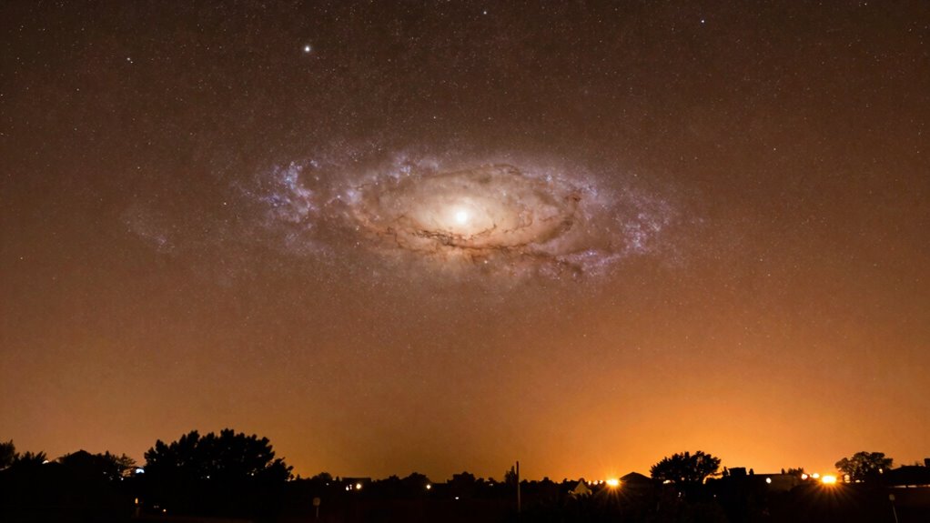 light pollution hampers galaxy imaging