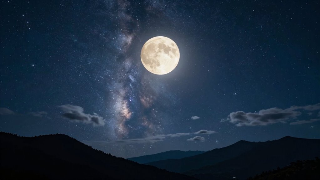 moonlit milky way photography