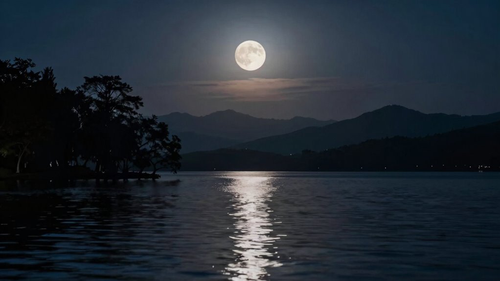 moonlit mystical landscape imagery