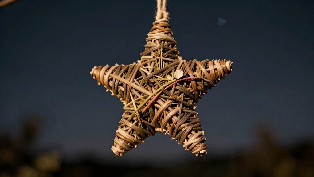 natural eco friendly star decor