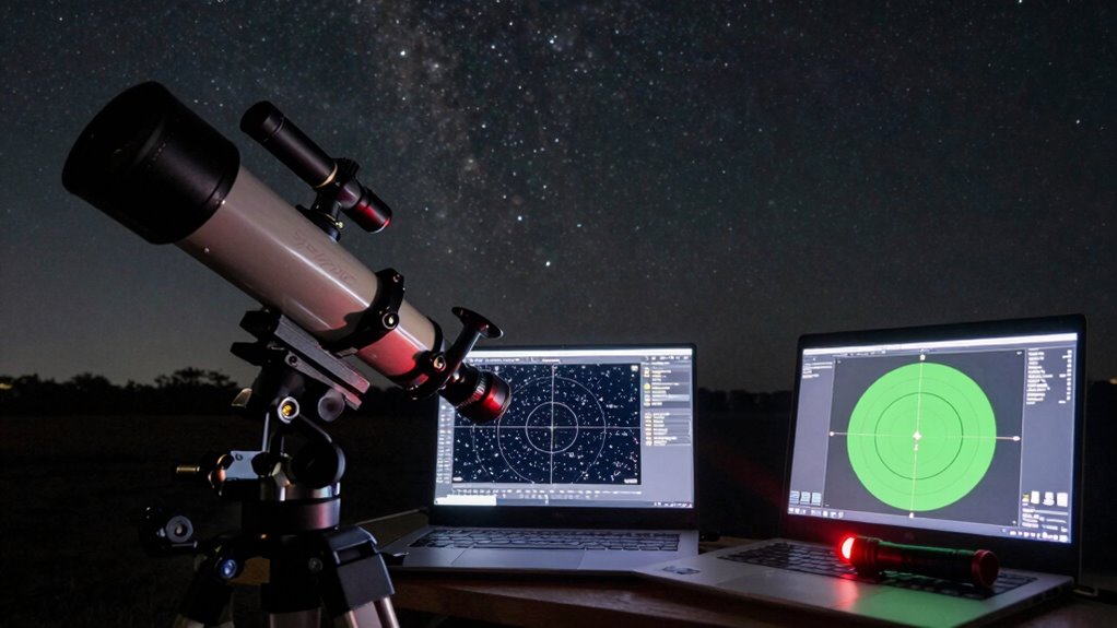 polar scope simplifies mount alignment