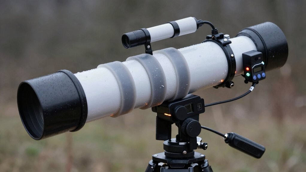 preventing dew formation on optics