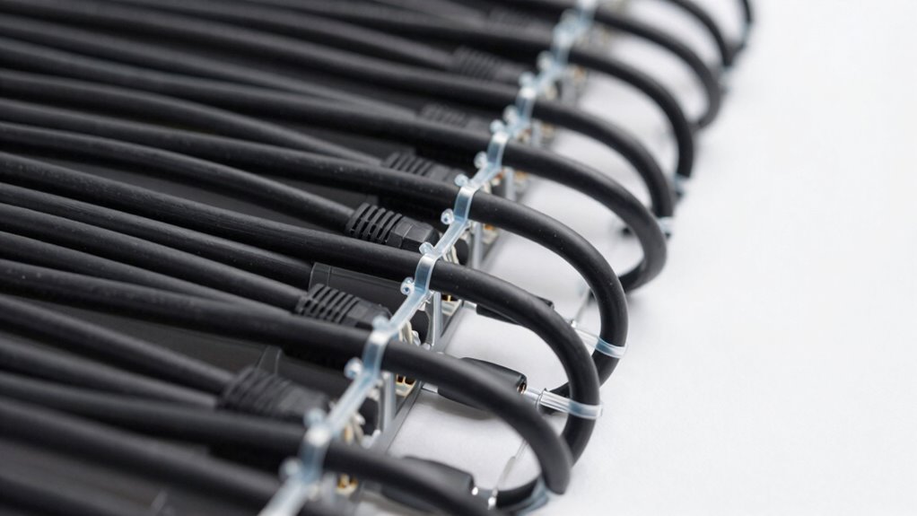 secure cables with proper routing