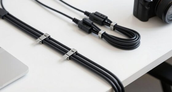 secure organized power cables