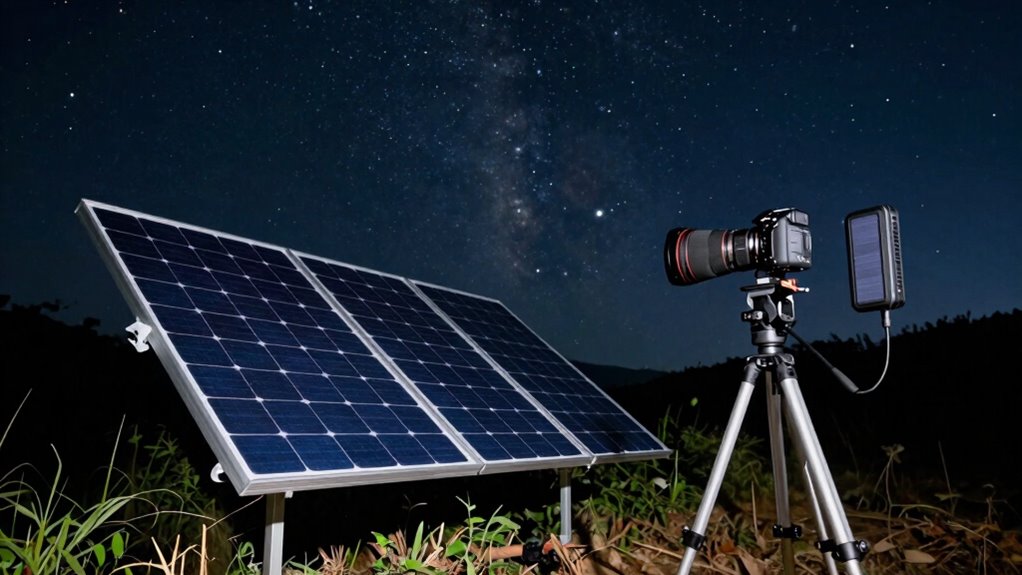 solar power for night photography