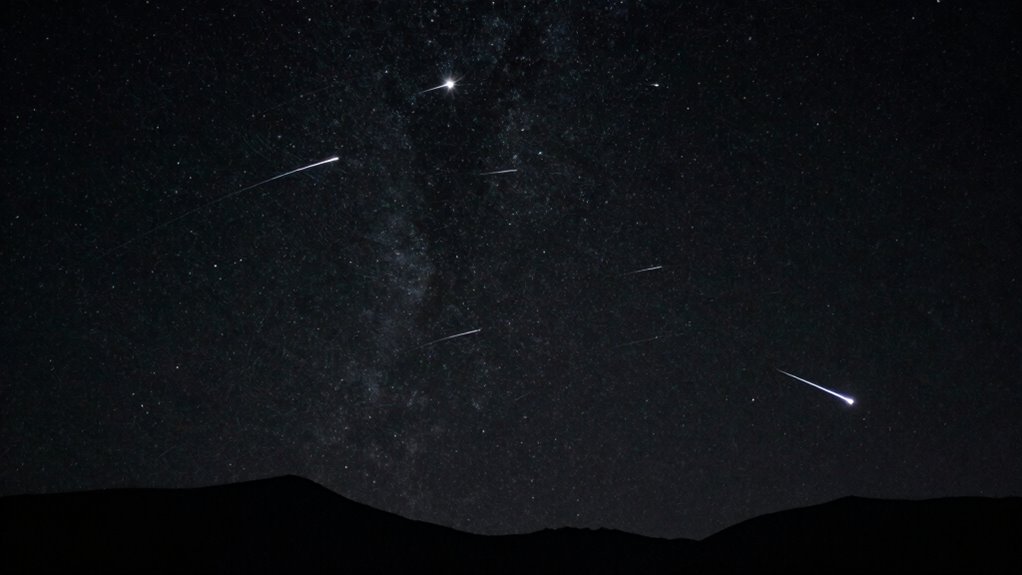 stars appear as streaks