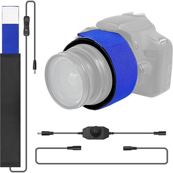 telescope and camera lens heater