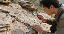 What appear to be biochemical processes may be a natural feature of geology