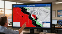 Tornado warning issued for parts of Perry County